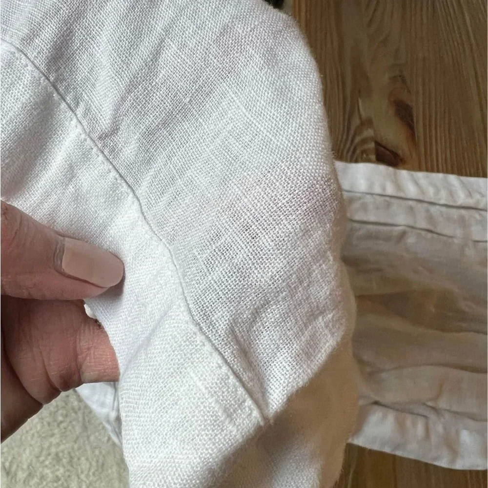 Solino Home White Linen Table Runner 14x120/6 Avail.